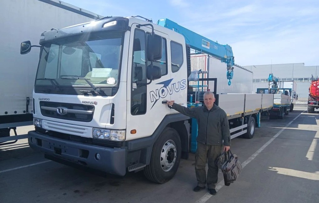 Продажа КМУ на шасси Daewoo Novus для производственного предприятия из Владимирской области